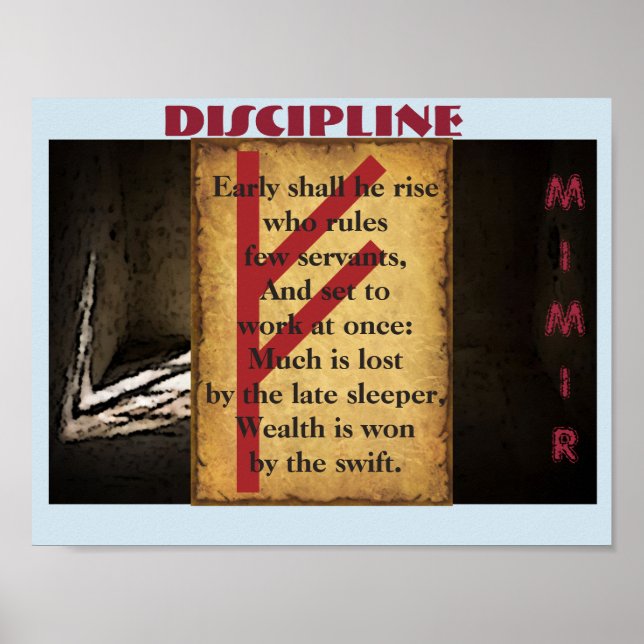 Havamal Discipline Poster (Front)