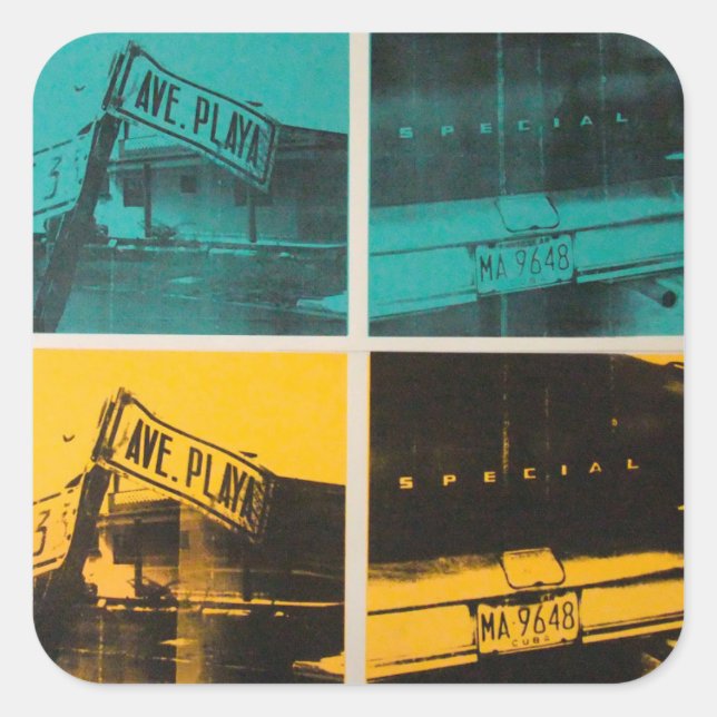Havana 2 square sticker (Front)