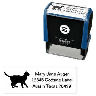 Havana Brown Cat Personalised Self-inking Stamp