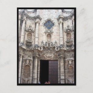 havana cathedral postcard