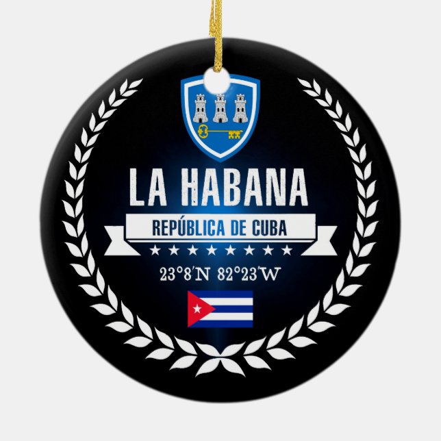 Havana Ceramic Ornament (Back)