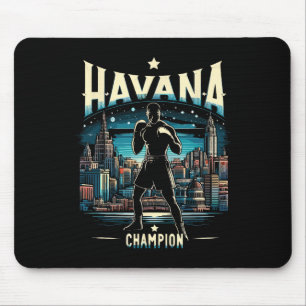 Havana Champion Cuban Boxing Spirit City Mouse Pad