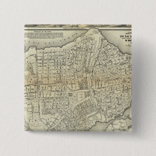 Havana, Cuba 15 Cm Square Badge