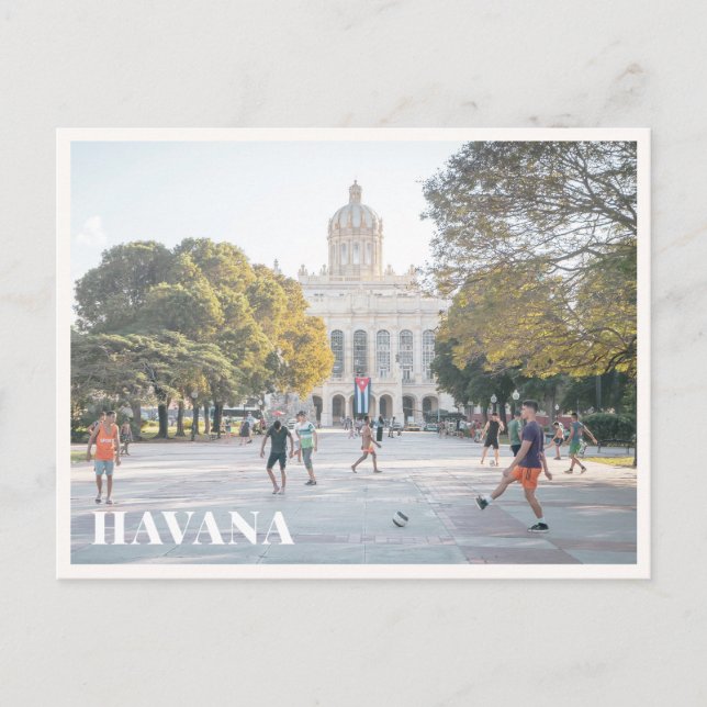 Havana Cuba Capitol Building Street Photography Postcard (Front)