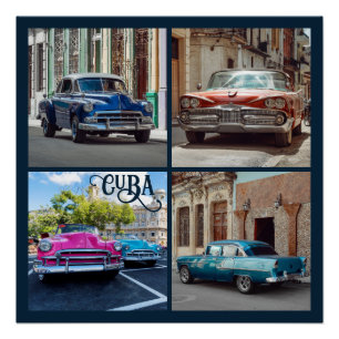 Havana CUBA Cars Poster