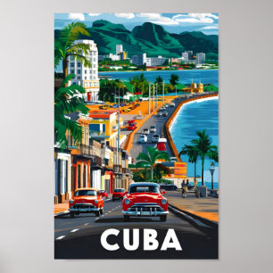 Havana Cuba Famous Travel Place Poster