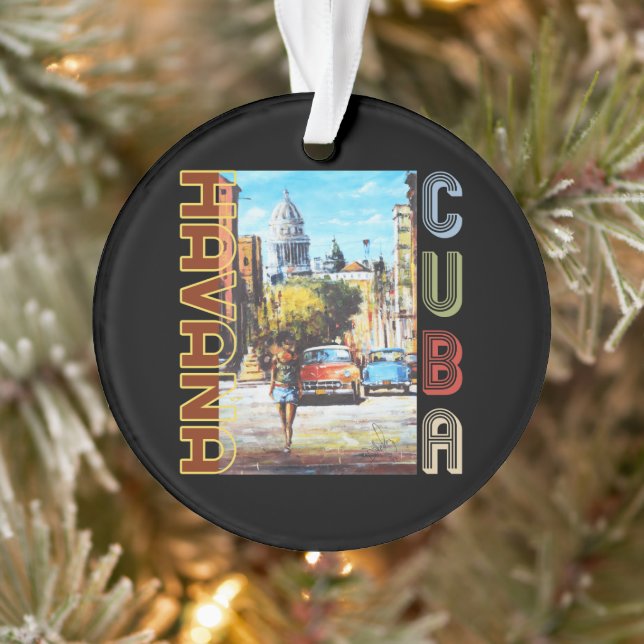 Havana Cuba Fine Art - National Capital Ornament (Tree)