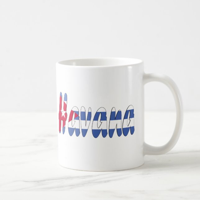 Havana, Cuba Flag Mug (Right)