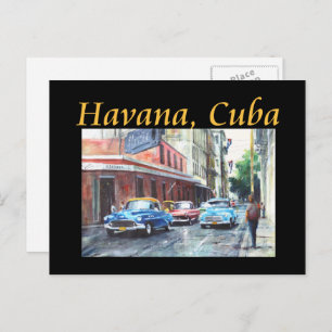 Havana Cuba Floridita Art Postcard