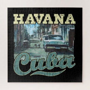 Havana Cuba Graffiti Street Art - Love Habana Jigsaw Puzzle