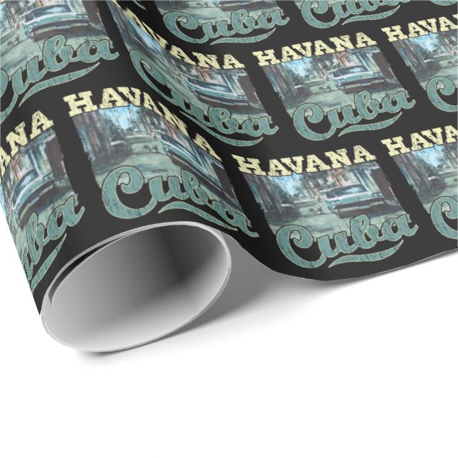 Havana Cuba Graffiti Street Art - Love Habana Wrapping Paper (Roll Corner)