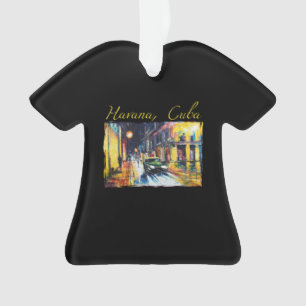 Havana Cuba - Habana Vieja Night Scene Ornament