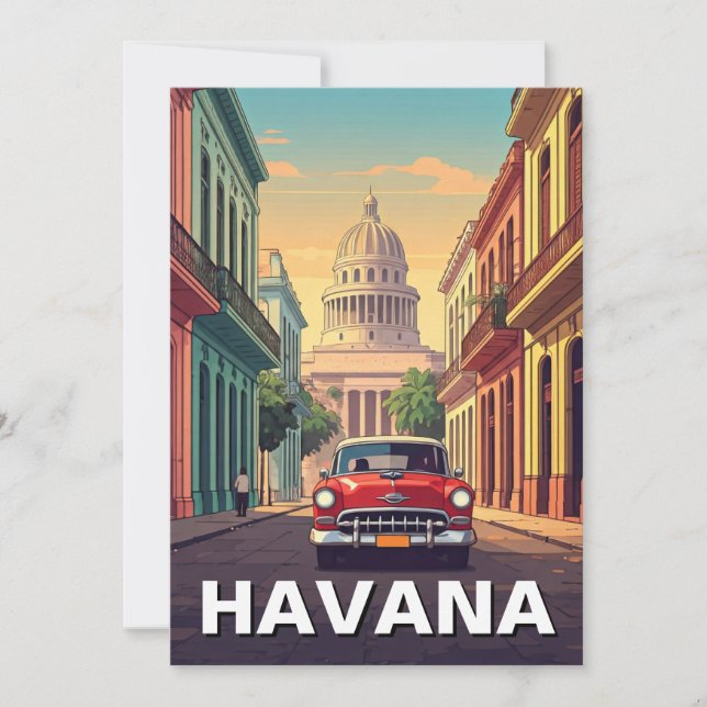 Havana Cuba Holiday Card (Front)