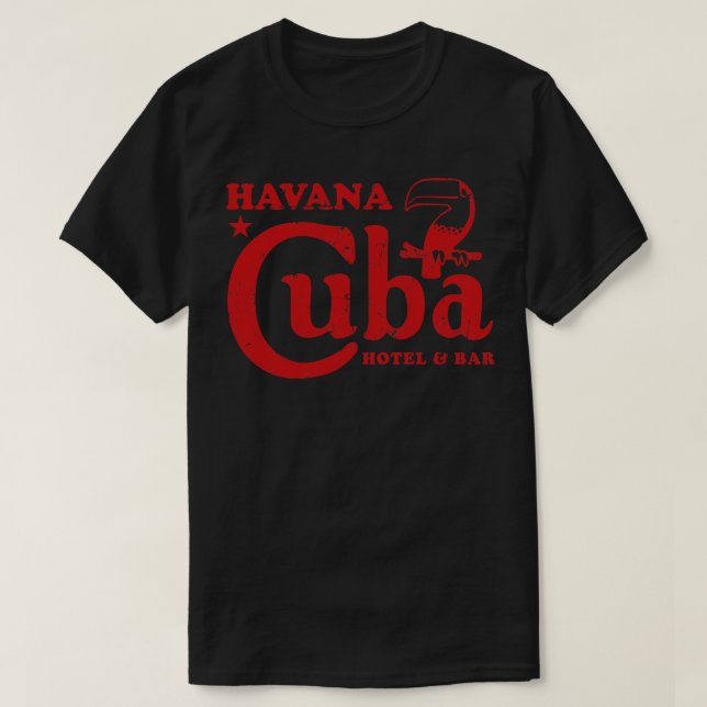 Havana Cuba Hotel Bar T-Shirt (Design Front)