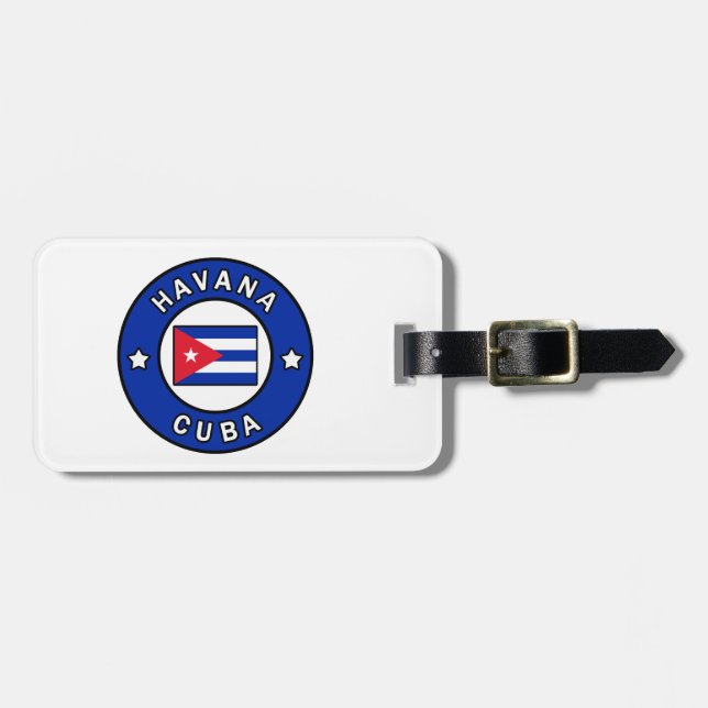 Havana Cuba Luggage Tag (Front Horizontal)