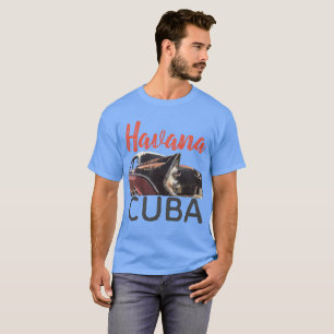Havana Cuba Street Car Illustration, men's T-Shirt