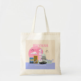 Havana Cuba Travel Art Tote Bag
