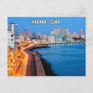 Havana Cuba Travel Postcard