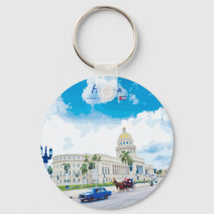 Havana, Cuba - Vintage Classic Soul Key Ring