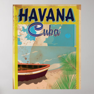 Havana, Cuba Vintage vacation Poster