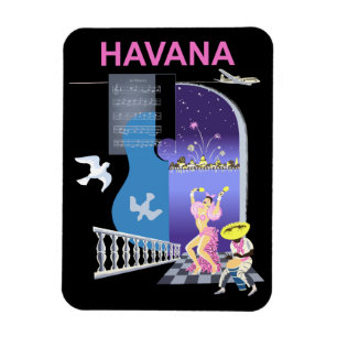 Havana, Dancing Nights, Vintage Magnet