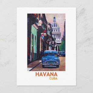Havana in Cuba  - El Capitolo with oldtimer Postcard