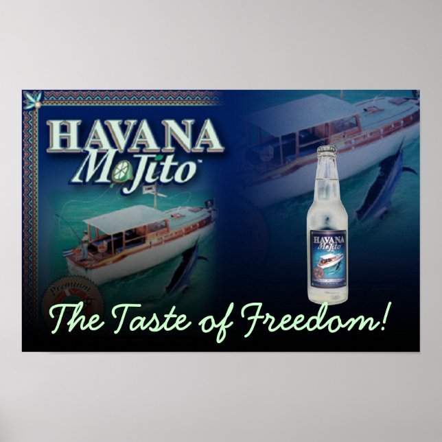 Havana Mojito the Taste of Freedom Canvas Print (Front)