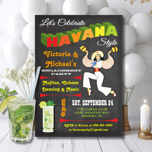 Havana nights Cuban Poster Invitation