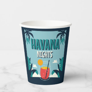 "Havana Nights" Paper Cups