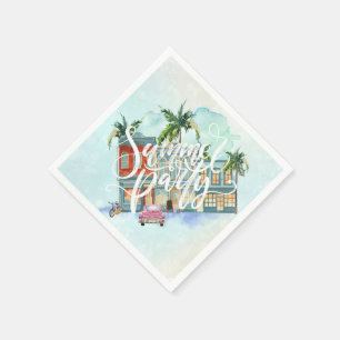 Havana Nights   Summer Party Napkin