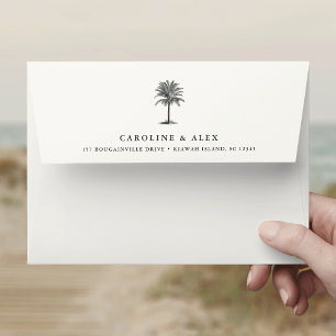 Havana Palm   Return Address Envelope