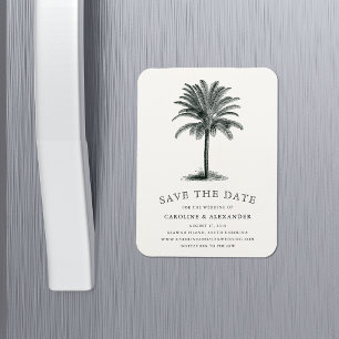 Havana Palm Save the Date Magnet