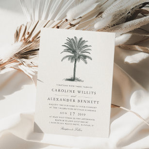Havana Palm Wedding Invitation