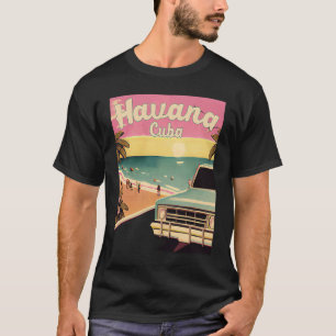 Havana Retro Beach Vacation Souvenir Havana Cuba S T-Shirt
