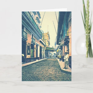 Havana Street Cuba 1899 Card