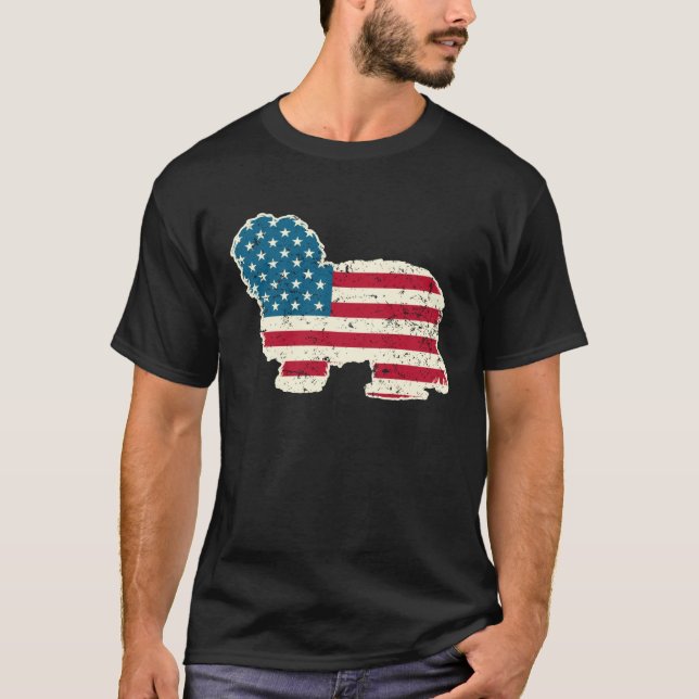 Havanese 4th of July Men Women USA American Flag D T-Shirt (Front)