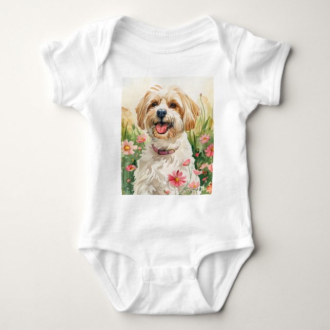 Havanese Baby Bodysuit (Front)
