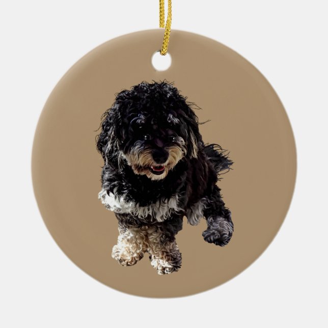 Havanese Ceramic Ornament (Front)