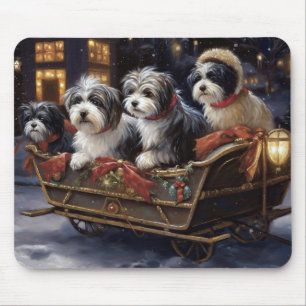 Havanese Christmas Festive Season Mouse Pad