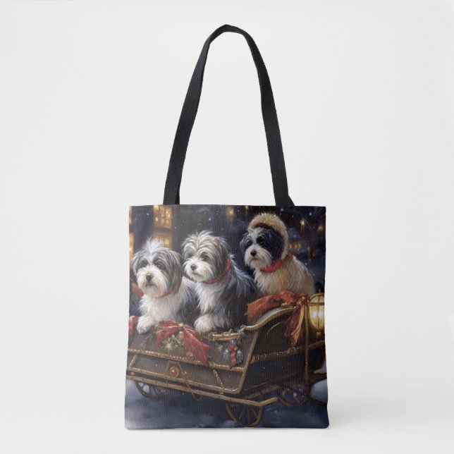 Havanese Christmas Festive Season  Tote Bag (Front)