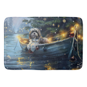 Havanese Christmas Festive Voyage Bath Mat