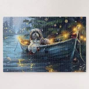 Havanese Christmas Festive Voyage Jigsaw Puzzle
