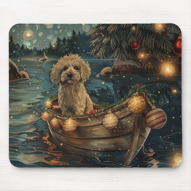 Havanese Christmas Festive Voyage Mouse Pad (Front)