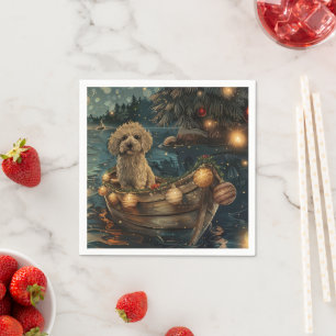 Havanese Christmas Festive Voyage Napkin