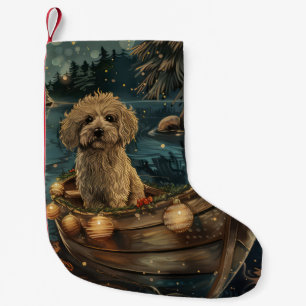 Havanese Christmas Festive Voyage Small Christmas Stocking