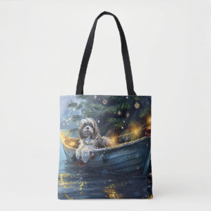 Havanese Christmas Festive Voyage Tote Bag