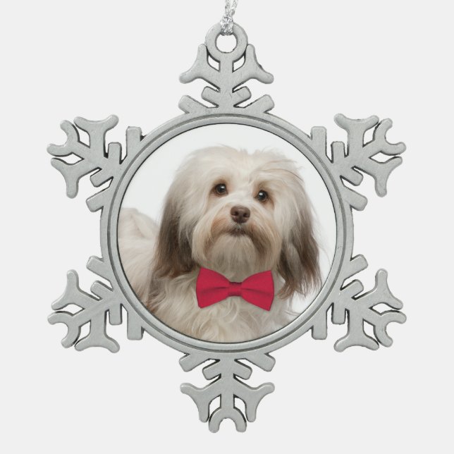 Havanese Christmas Ornament (Front)