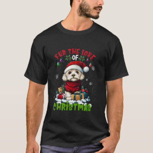 Havanese Christmas Tree Lights Decorations Dog Lov T-Shirt
