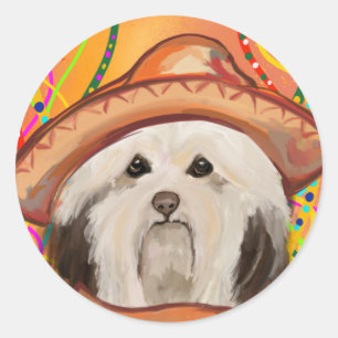 HAVANESE CLASSIC ROUND STICKER