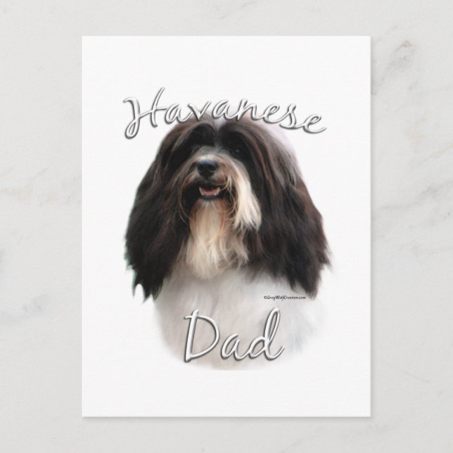 Havanese Dad 2 Postcard (Front)